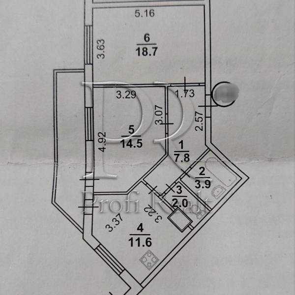 Продажа 2-комнатной квартиры 61 м², Драгоманова ул., 6/1