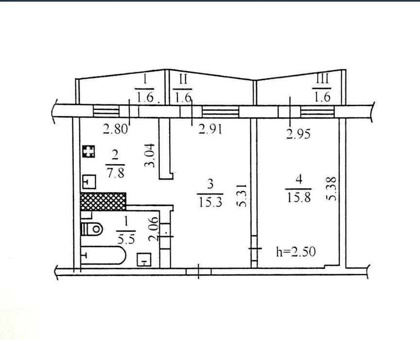 Оренда 2-кімнатної квартири 55 м², Слави бул.