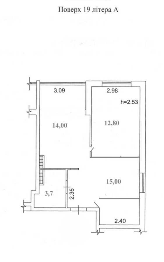 Продажа 2-комнатной квартиры 50 м², Пригородська, 22Б