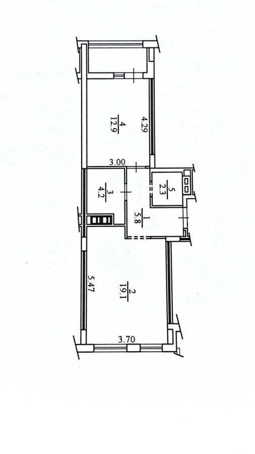 Продажа 1-комнатной квартиры 47.7 м², Салютная ул., 2б-19