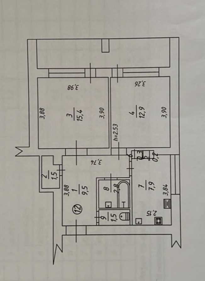 Продажа 2-комнатной квартиры 57 м², Уликовая ул.