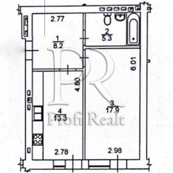 Продажа 1-комнатной квартиры 45 м², Замковецкая ул., 86А