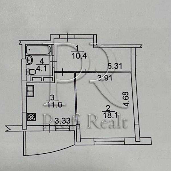 Продаж 1-кімнатної квартири 46 м², Панельна вулиця, 7