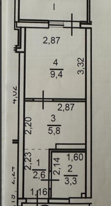 Продажа 1-комнатной квартиры 27 м², Небесной сотни просп.