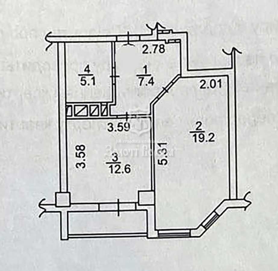 Продажа 1-комнатной квартиры 46 м², Любомира Гузара просп., 26