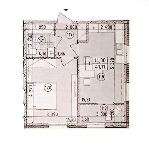 Продаж 1-кімнатної квартири 41 м², Михайла Максимовича вул., 26В