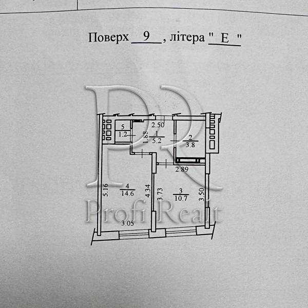 Продаж 1-кімнатної квартири 36 м², Столичне шосе, 5