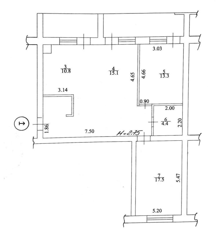 Продаж 3-кімнатної квартири 85 м²