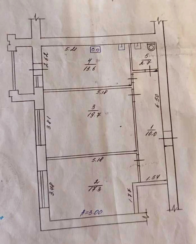 Продажа 2-комнатной квартиры 64 м²