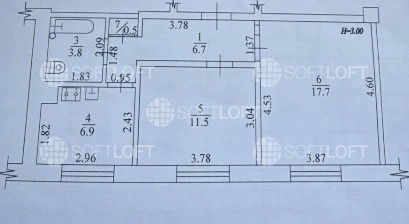 Продажа 2-комнатной квартиры 47.1 м²