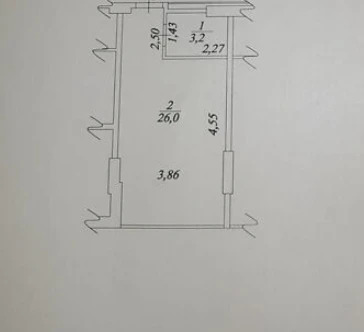 Продаж 1-кімнатної квартири 29 м²