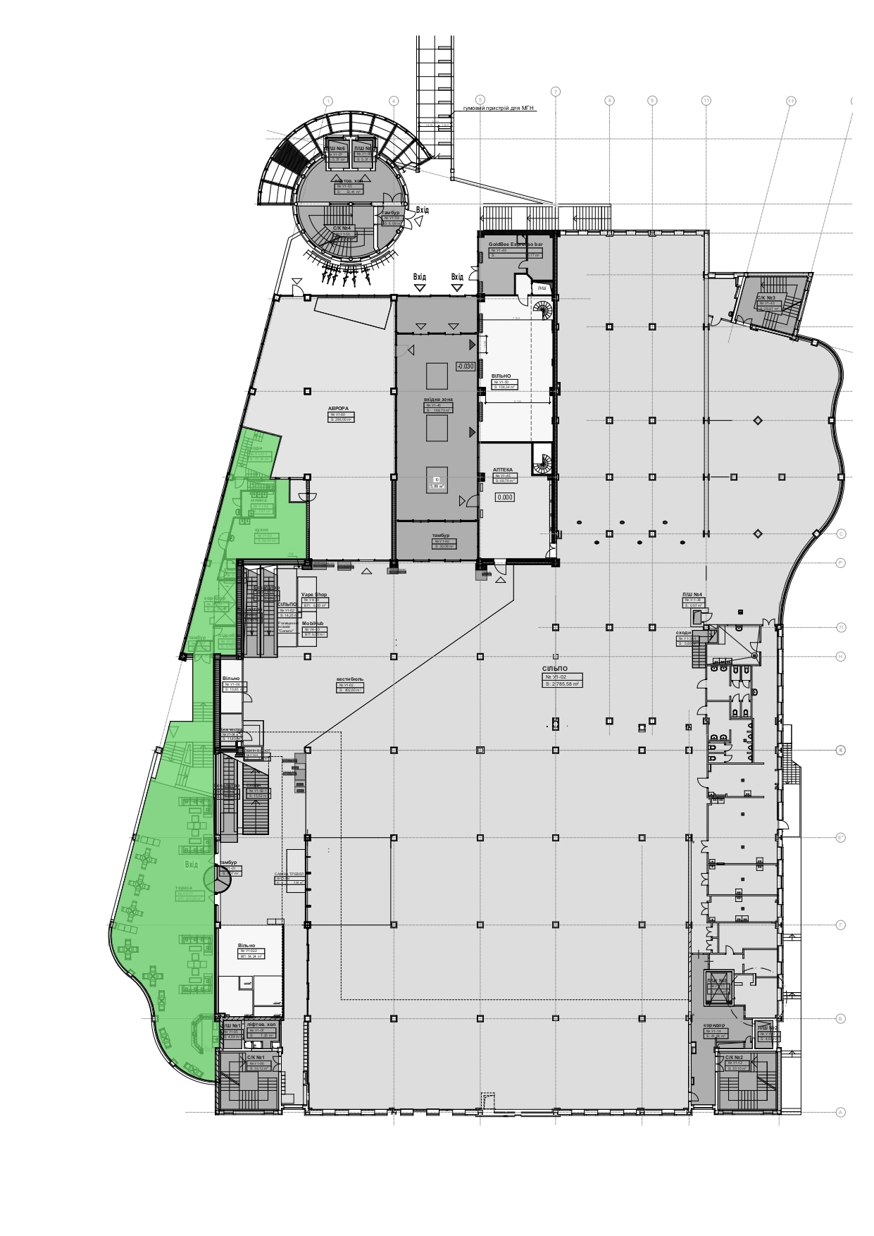 Оренда торговельного приміщення 270 м², Митрополита Василя Липковського вул., 1А