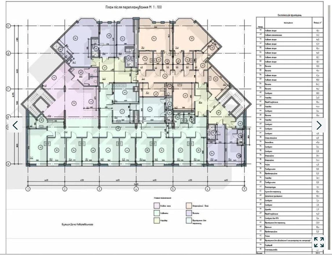 Оренда медичного центру 800 м², Академіка Корольова вул.