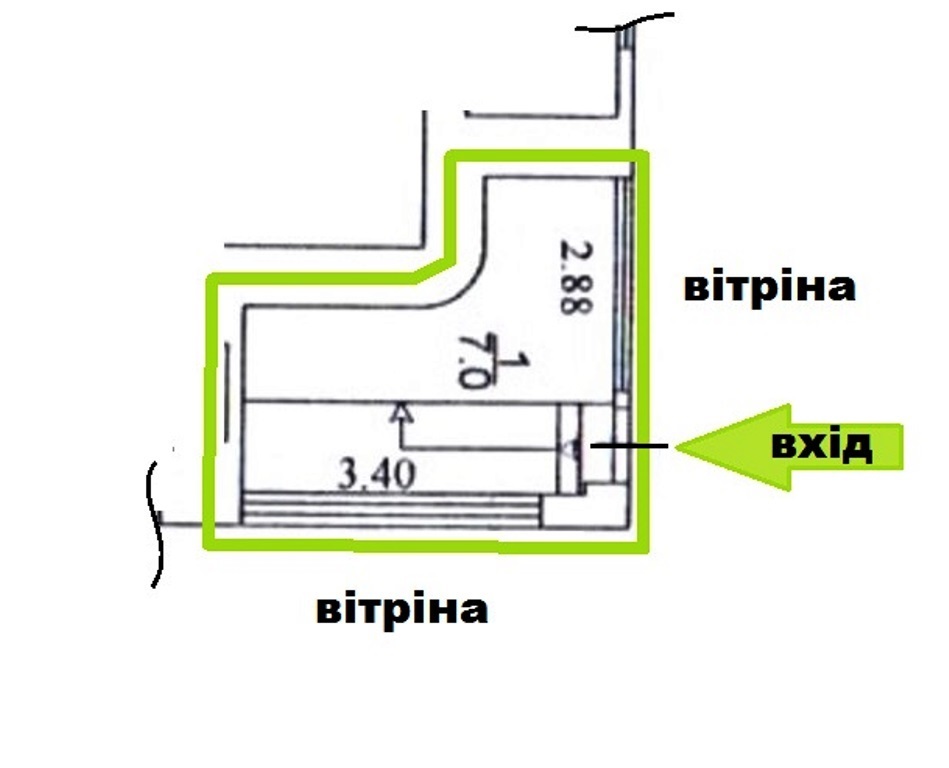 Оренда торговельного приміщення 7 м², Володимира Маяковського просп., 26