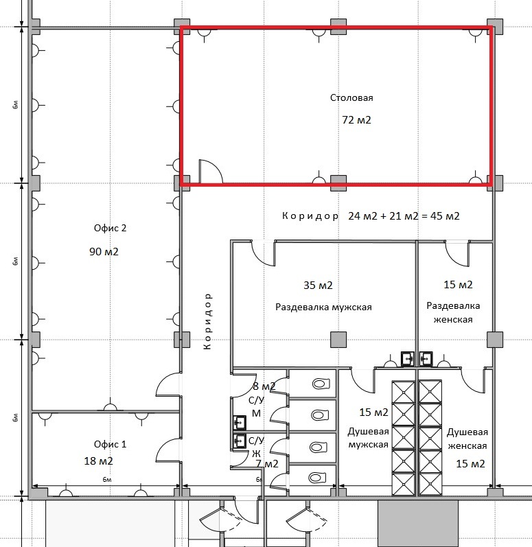 Аренда помещения свободного назначения 70 м², Зодчих ул.