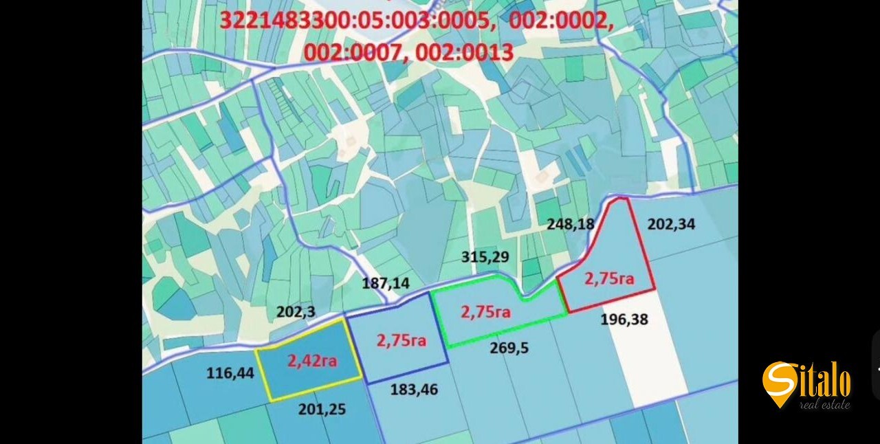 Продаж ділянки під фермерське господарство 275 соток