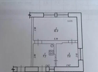 Продажа 1-комнатной квартиры 30.8 м², Генерала Чеснова ул.