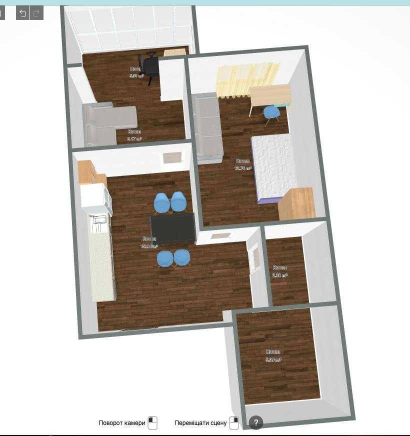 Продажа 2-комнатной квартиры 50 м², Запорожское шоссе