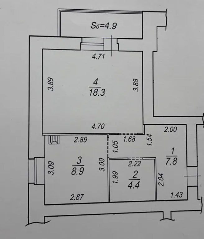 Продажа 1-комнатной квартиры 44.3 м², Герасима Кондратьева ул.