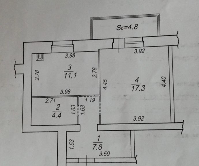 Продажа 1-комнатной квартиры 45.4 м², Герасима Кондратьева ул.