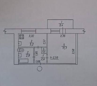 Продажа 1-комнатной квартиры 25.4 м², Романа Атаманюка ул.