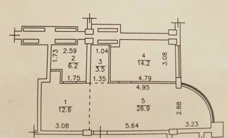 Продажа 2-комнатной квартиры 63 м², Армейская ул.
