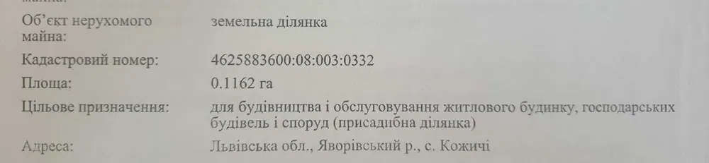 Продажа участка под индивидуальное жилое строительство 12 соток