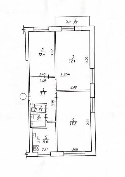 Продаж 3-кімнатної квартири 63.8 м², Романа Атаманюка вул.