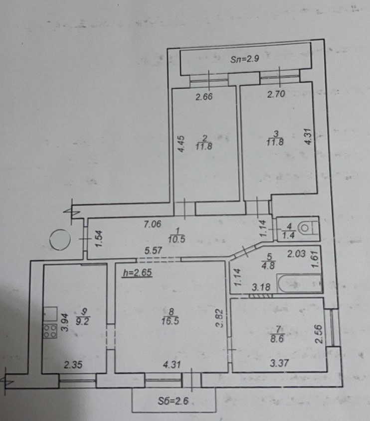 Продажа 4-комнатной квартиры 77.5 м², Рыбалка ул.