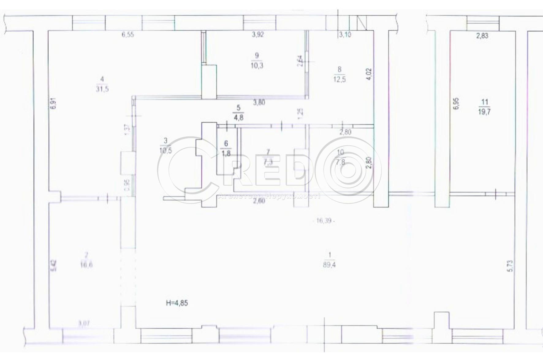 Оренда торговельного приміщення 207 м², Комерційна вул.