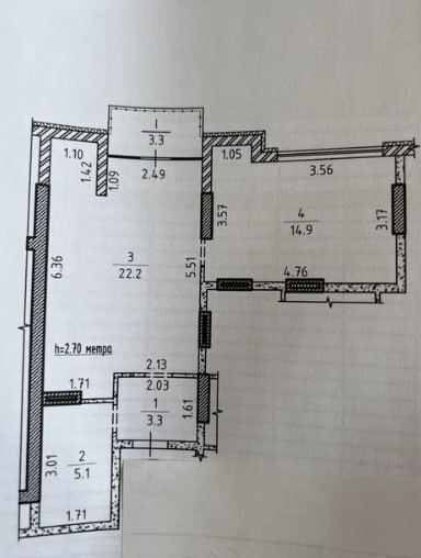 Продажа 1-комнатной квартиры 48 м², Интернационалистов ул.