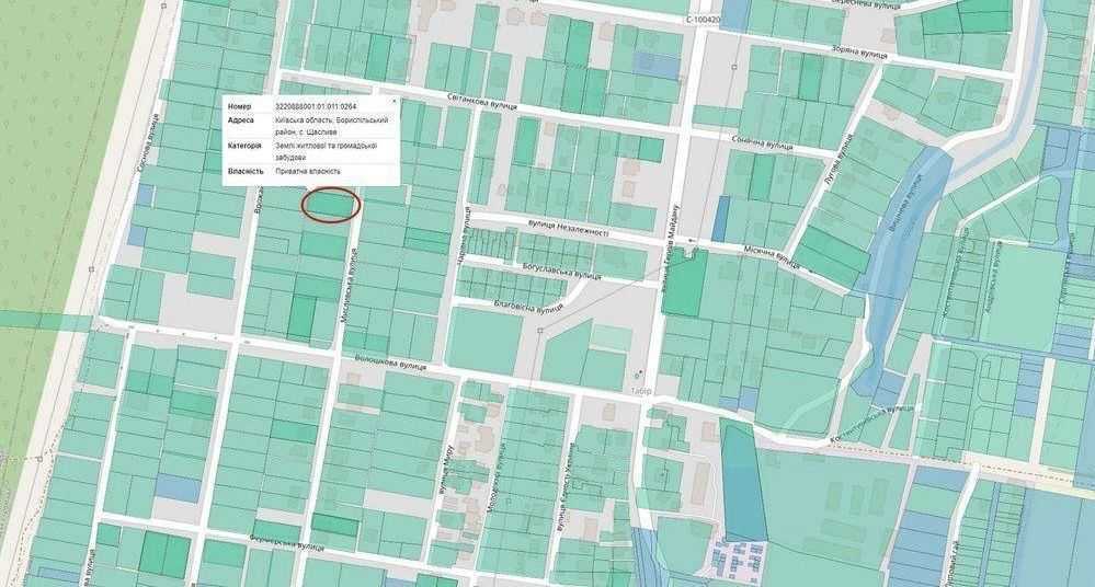 Продаж ділянки під індивідуальне житлове будівництво 11 соток, Мисливська вул.