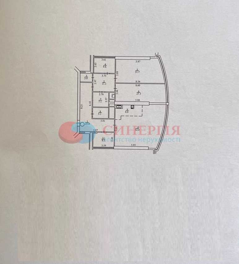 Продажа 3-комнатной квартиры 189 м², Уликовая ул., Кловський узвіз, 7А