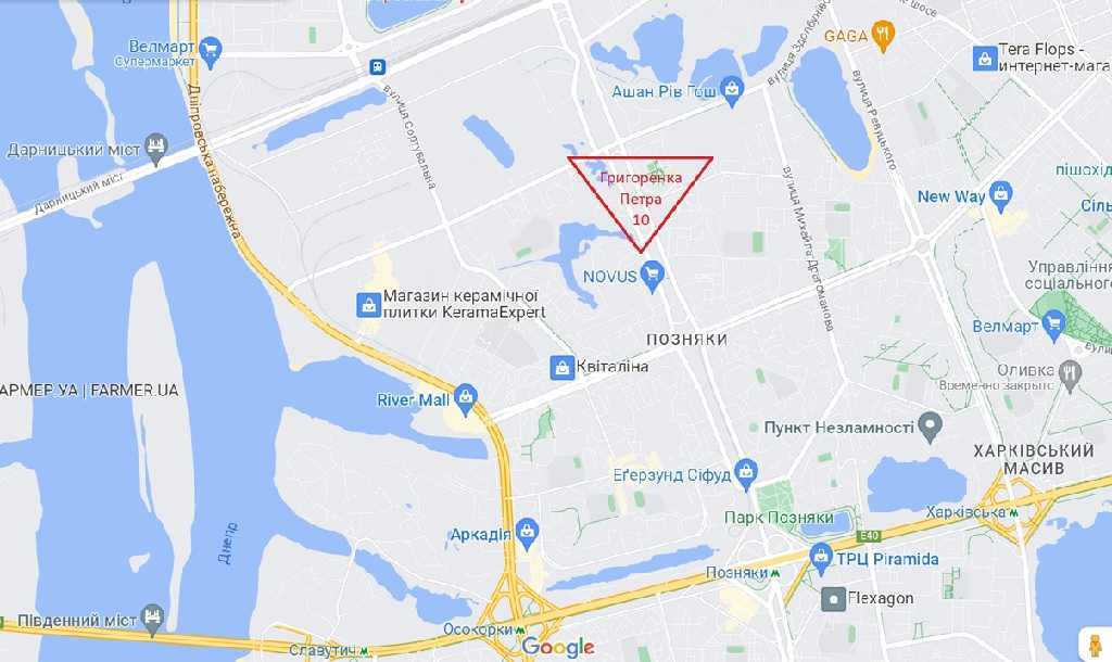 Оренда приміщення вільного призначення 2336 м², Петра Григоренка просп., 10