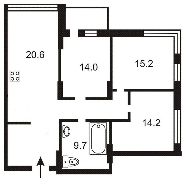 Продажа 3-комнатной квартиры 100 м², Маршала Конева ул., 12