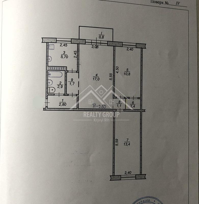Продаж 3-кімнатної квартири 57 м², Олександра Васякіна вул., 2