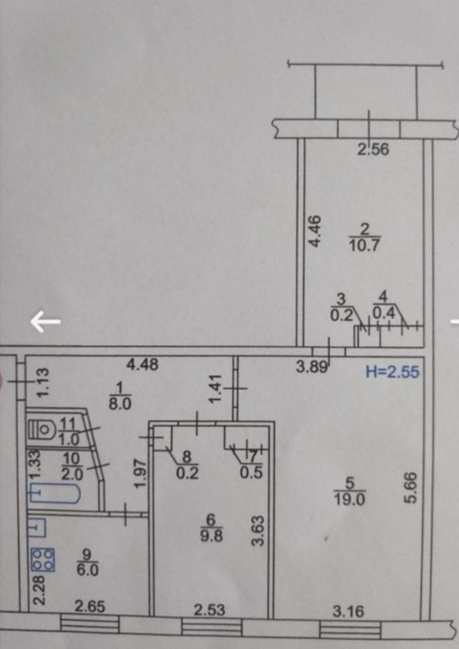 Продаж 3-кімнатної квартири 60 м², Липова вул., 16