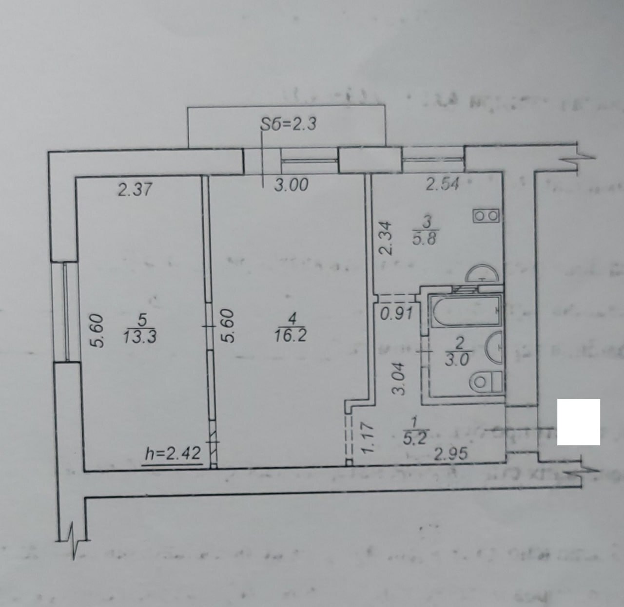 Продаж 2-кімнатної квартири 45.8 м², Першотравнева вул.