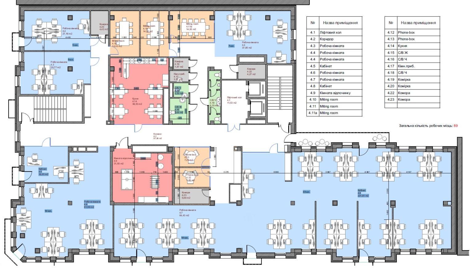 Аренда офиса 830 м², Нижний Вал ул., 17/8