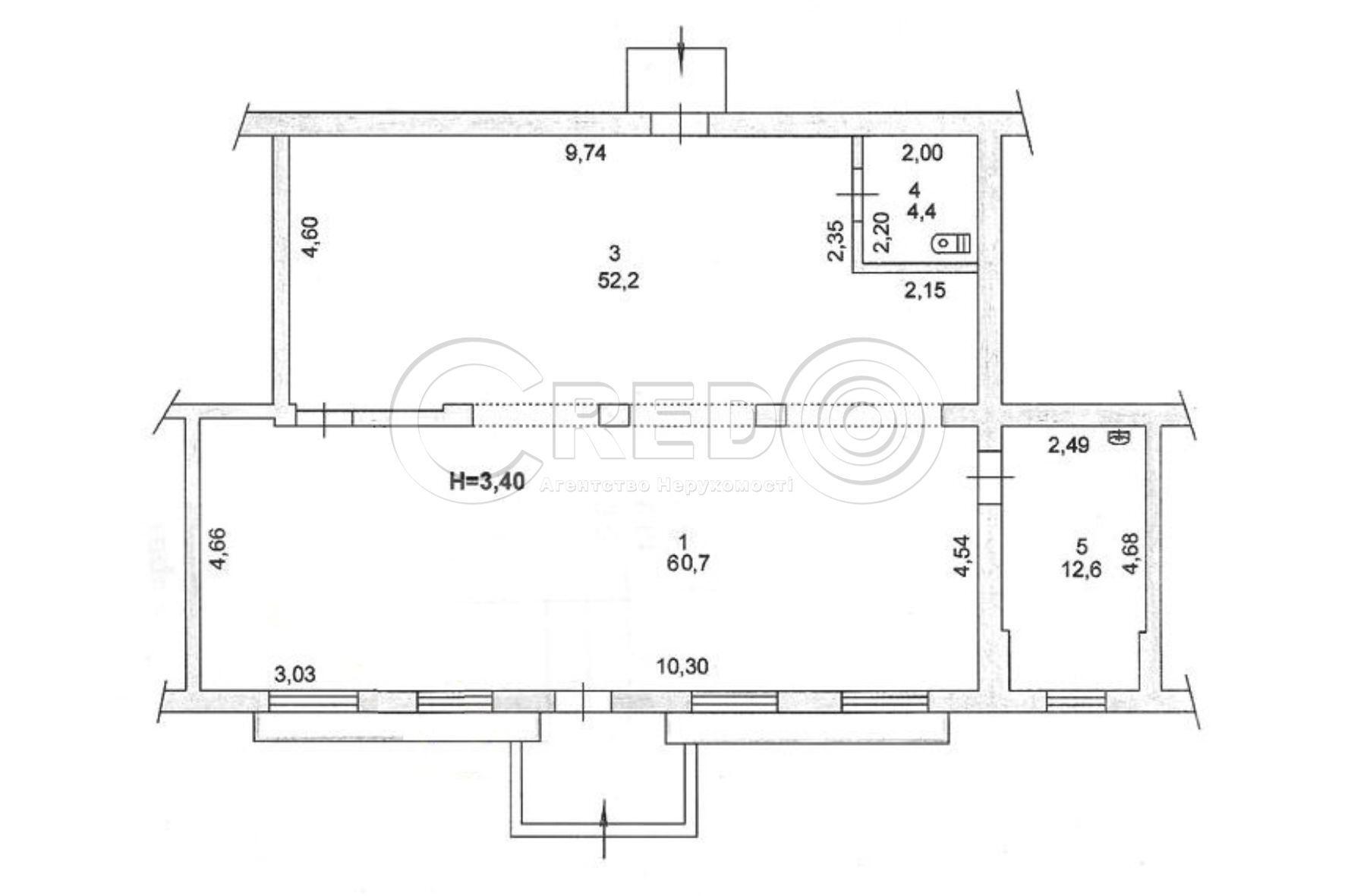 Оренда магазину 130 м², Есенина вул.