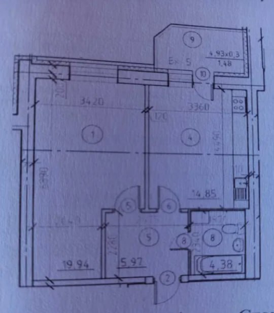 Продажа 1-комнатной квартиры 47 м², Михаила Лушпы просп.