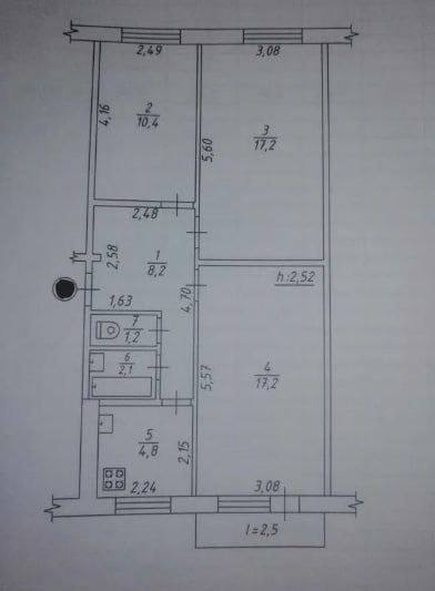 Продаж 3-кімнатної квартири 63.6 м², Герасима Кондратьєва вул.