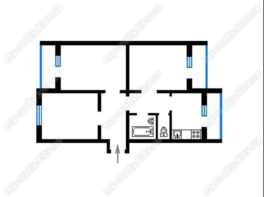 Продаж 3-кімнатної квартири 80 м², Героїв Космосу вул., 13