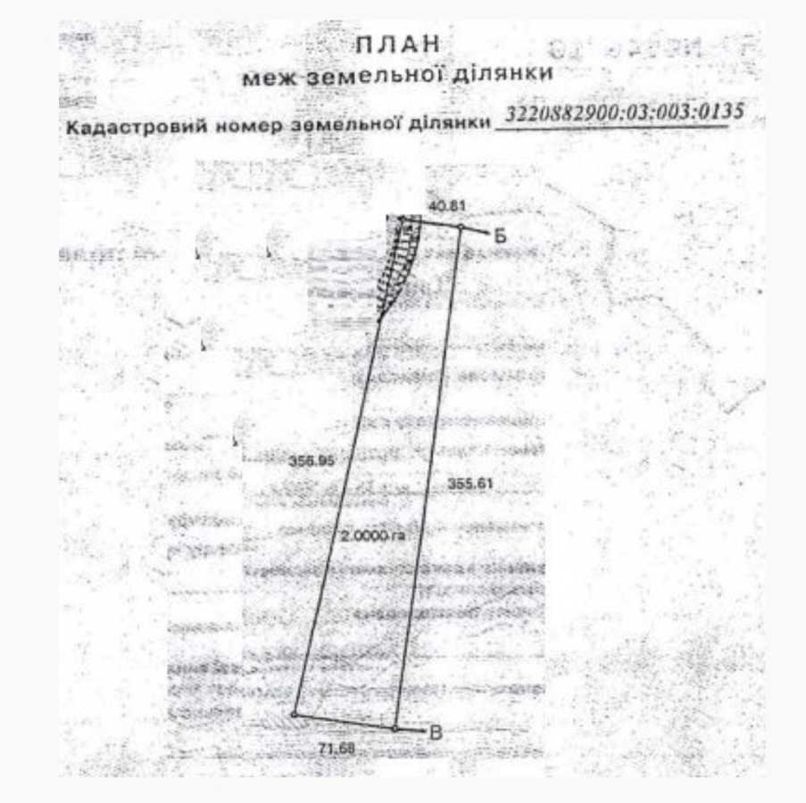 Продаж ділянки для особистого сільського господарства 200 соток