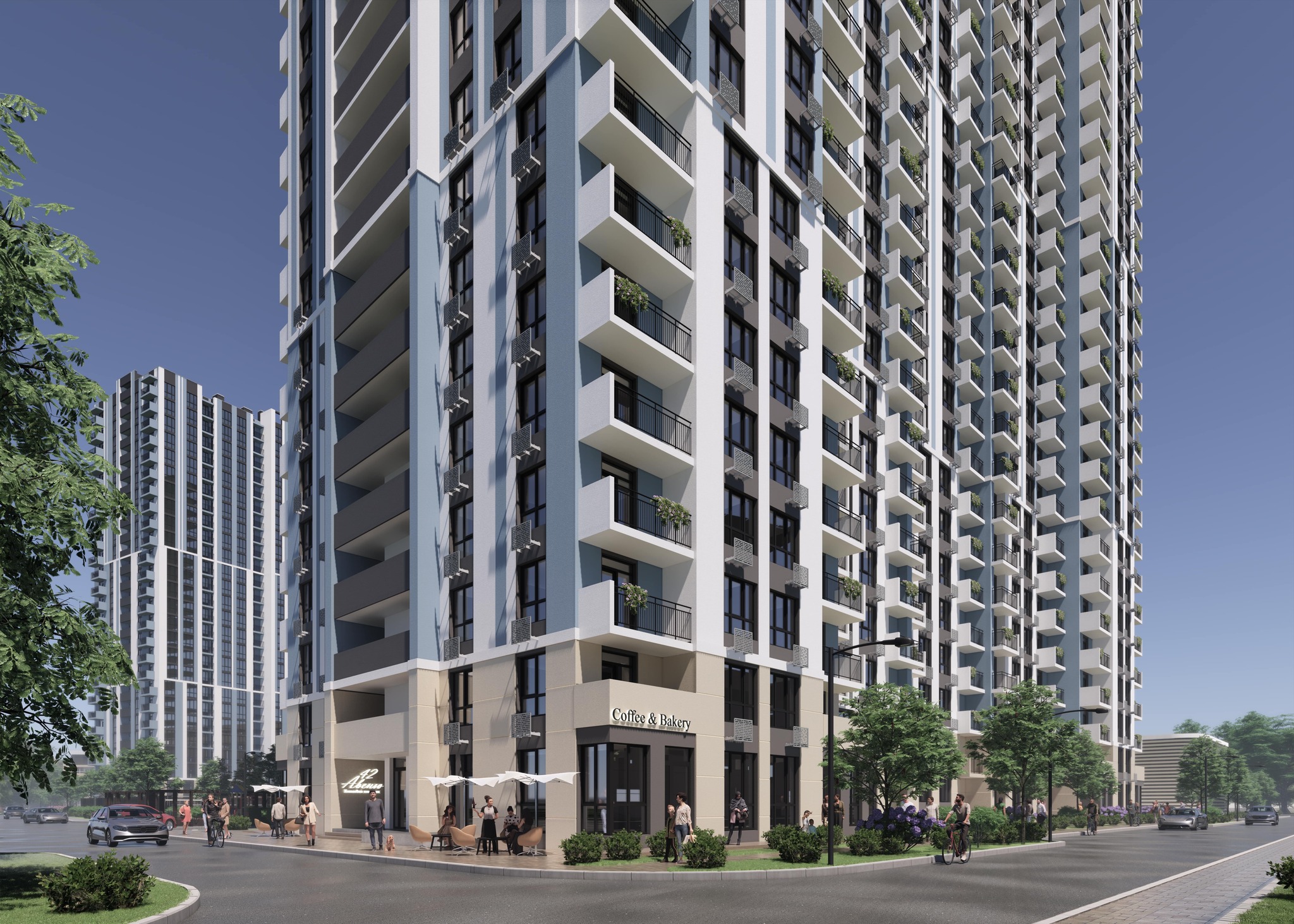 1-кімнатна 43.68 м² в ЖК Авеню 42 від 48 500 грн/м², Київ