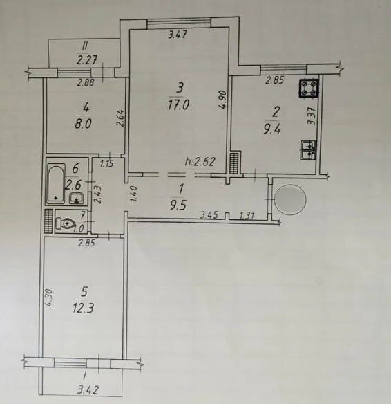 Продаж 3-кімнатної квартири 65 м², Ковпака вул.