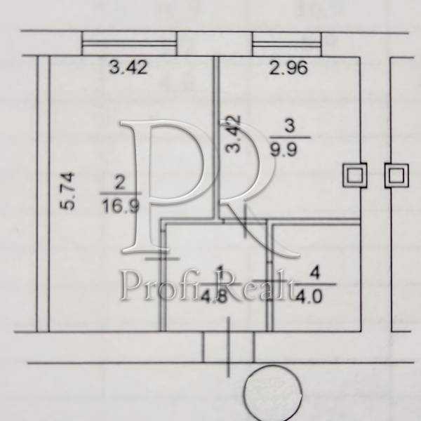 Продаж 1-кімнатної квартири 36 м², Головатого вул., 71А
