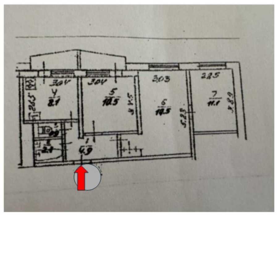 Продажа 3-комнатной квартиры 57 м², Павла Тычины просп., 13