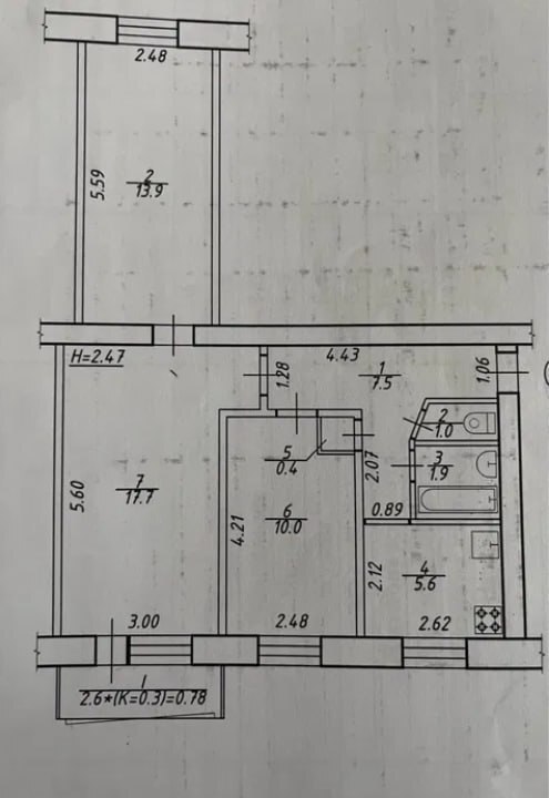 Продажа 3-комнатной квартиры 60.2 м², Лысенко ул.