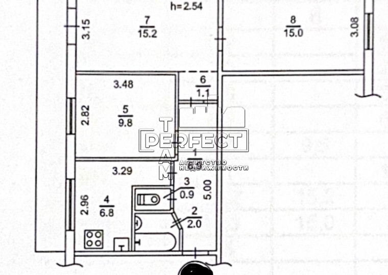 Продажа 3-комнатной квартиры 60 м², Лесная ул., 15